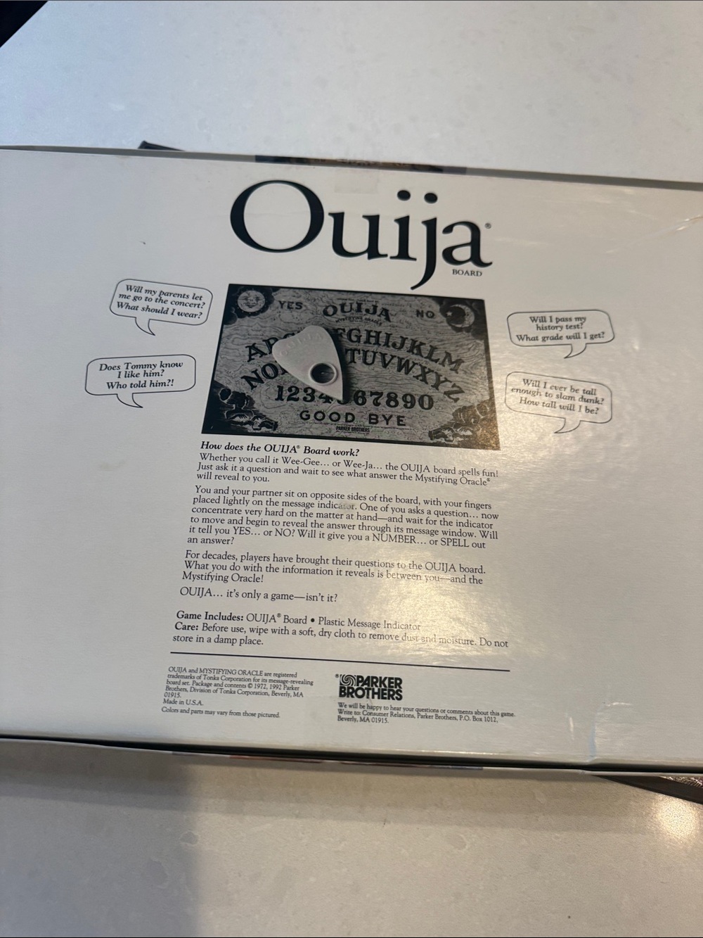 Parker Brothers Ouija Board Game with Tan Planchette - Picture 6 of 9